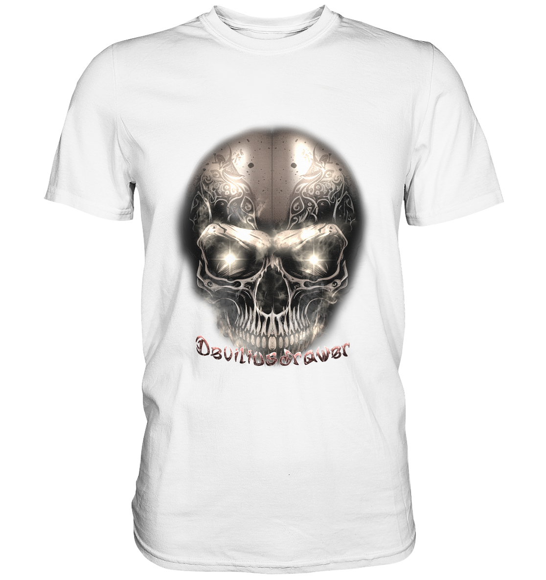Deviliusdrawer Fire Skeleton Iron - Premium Shirt