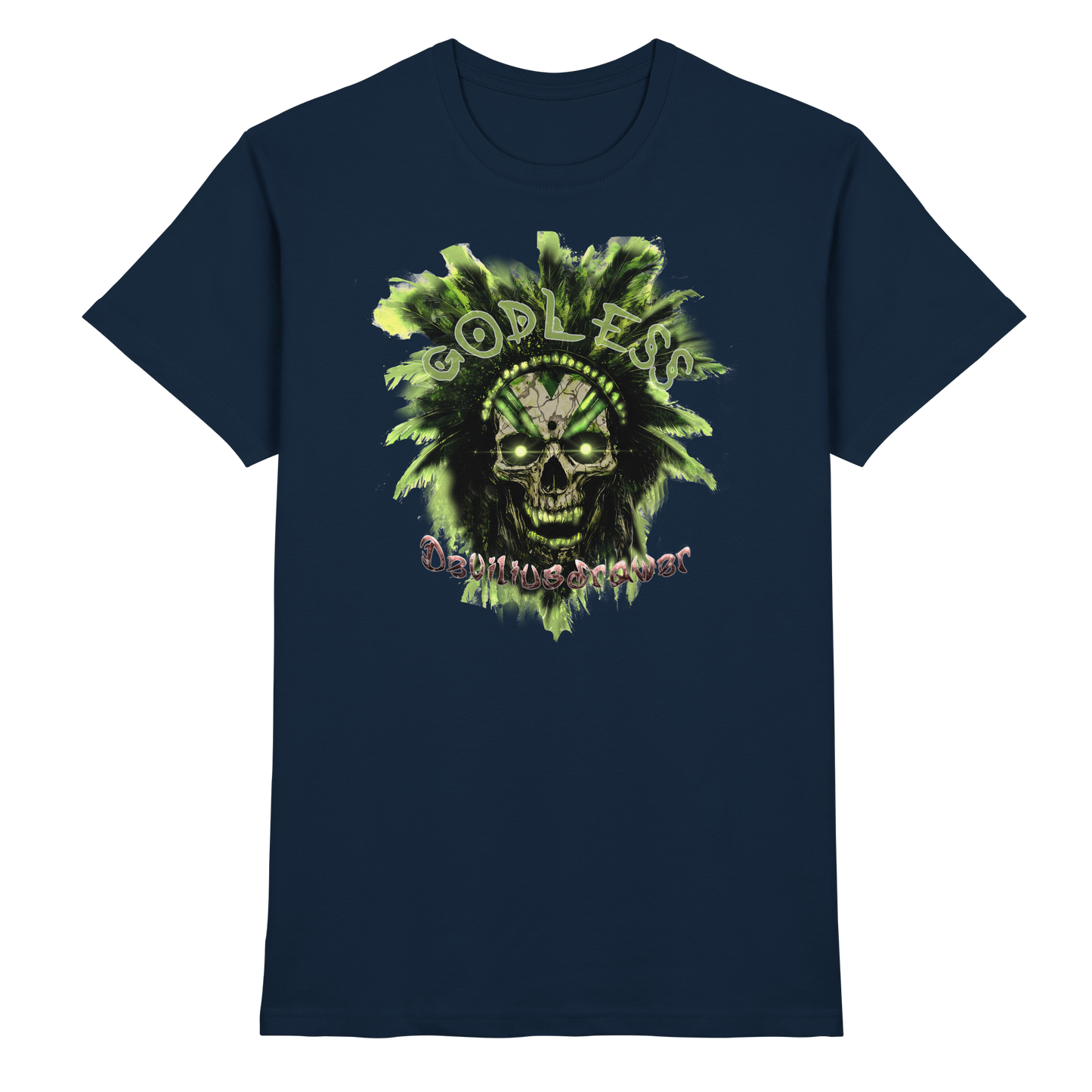 Deviliusdrawer Godless Skull - Premium Shirt
