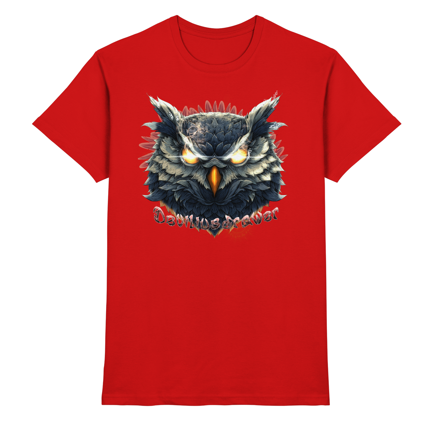 Deviliusdrawer Dark Fire Owl - Premium Shirt