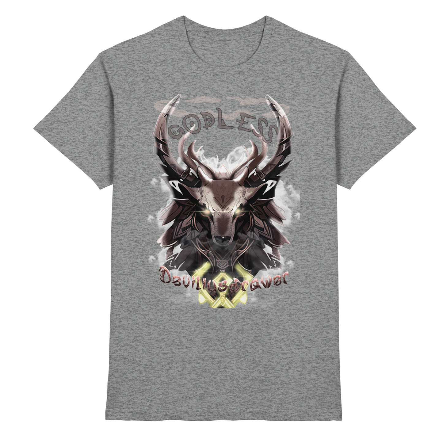 Deviliusdrawer Godless Deer - Premium Shirt