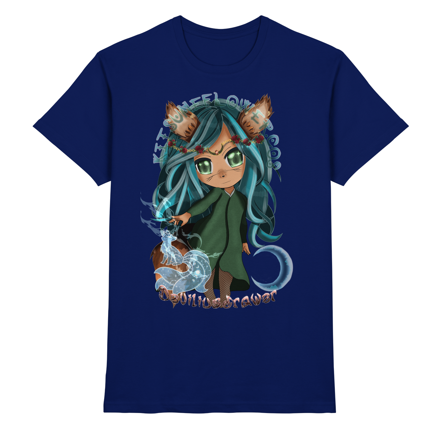 Deviliusdrawer Kitsuneflower - Premium Shirt