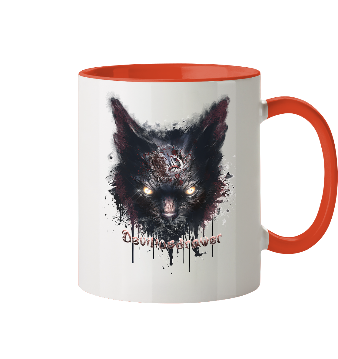 Deviliusdrawer Zombie Cat - Tasse zweifarbig