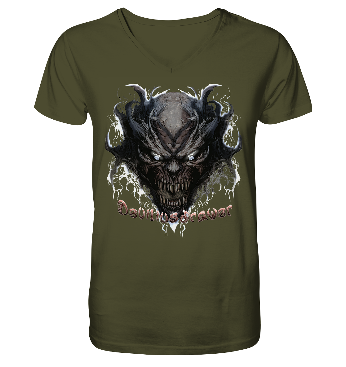 Deviliusdrawer Ice Demon - V-Neck Shirt