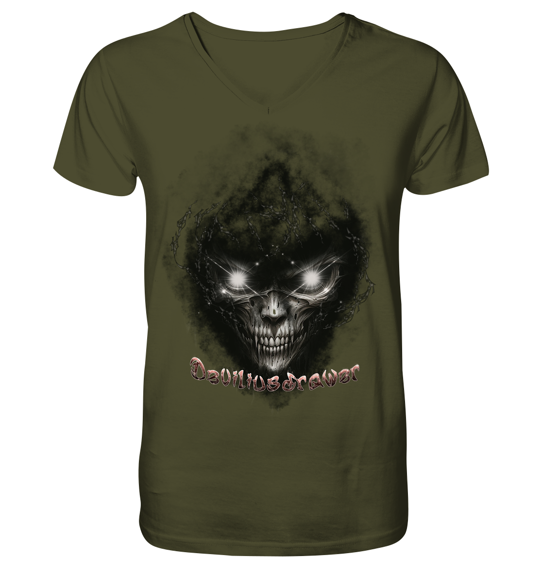 Deviliusdrawer Dark Death - V-Neck Shirt