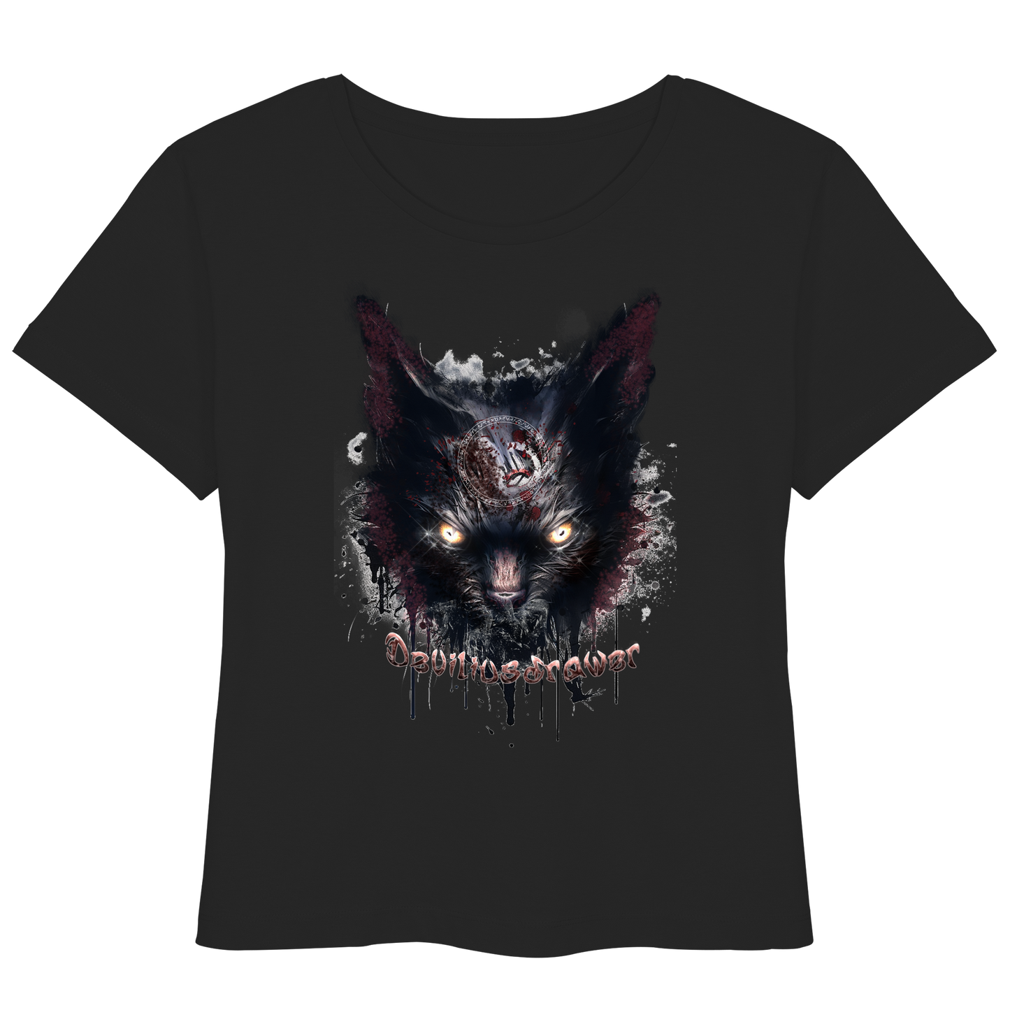 Deviliusdrawer Zombie Cat - Womens Organic Lightweight T-Shirt