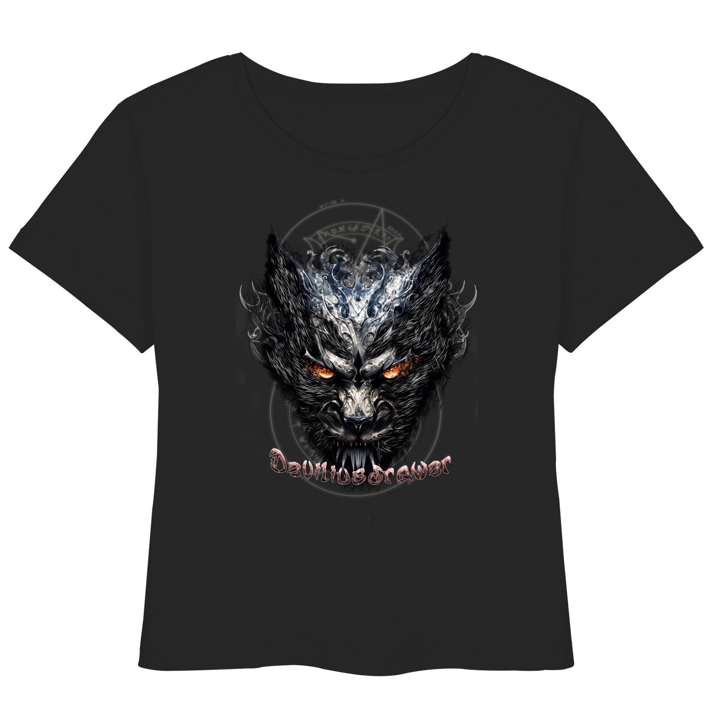 Deviliusdrawer Iron Cat - Womens Organic Lightweight T-Shirt