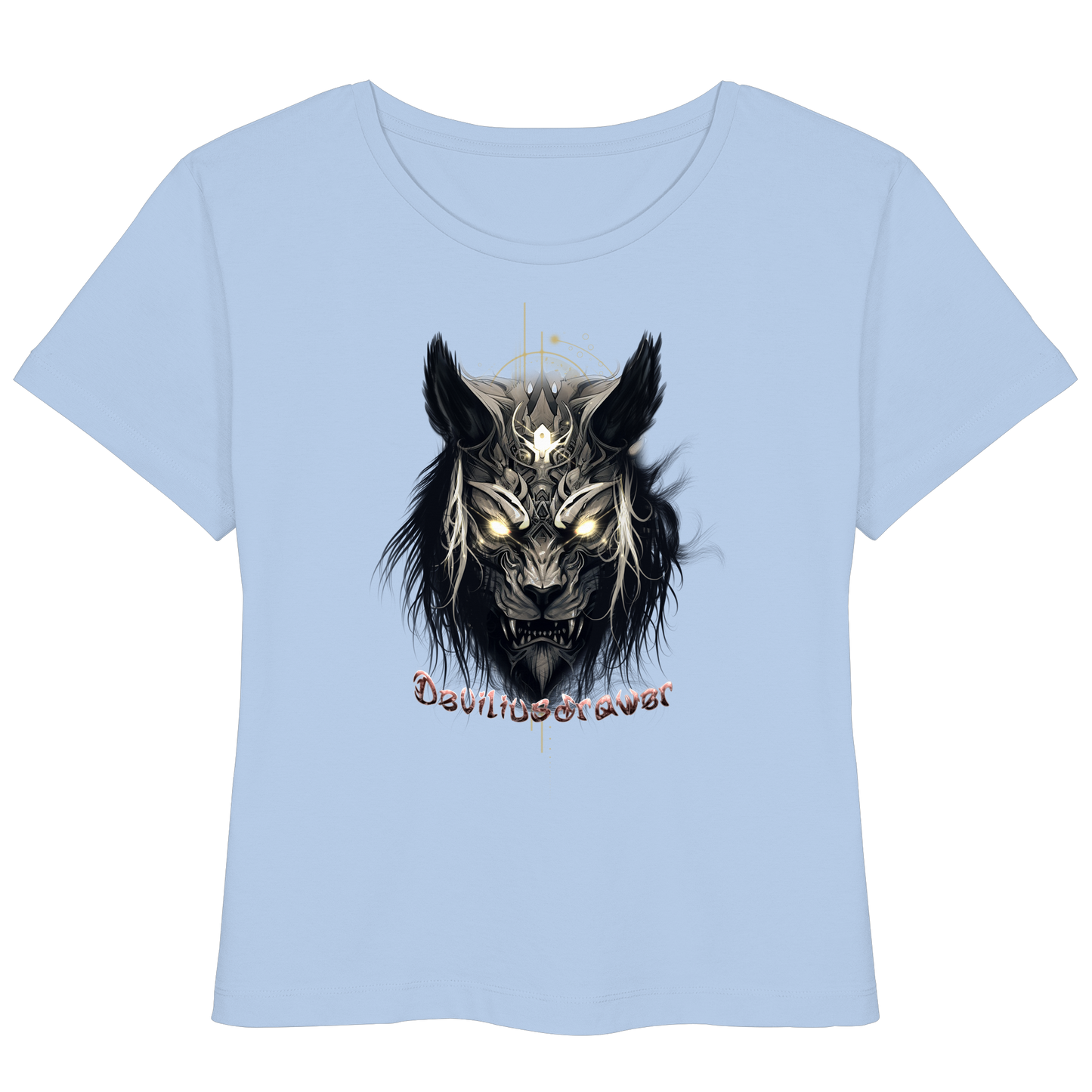 Deviliusdrawer Wolftiger - Womens Organic Lightweight T-Shirt