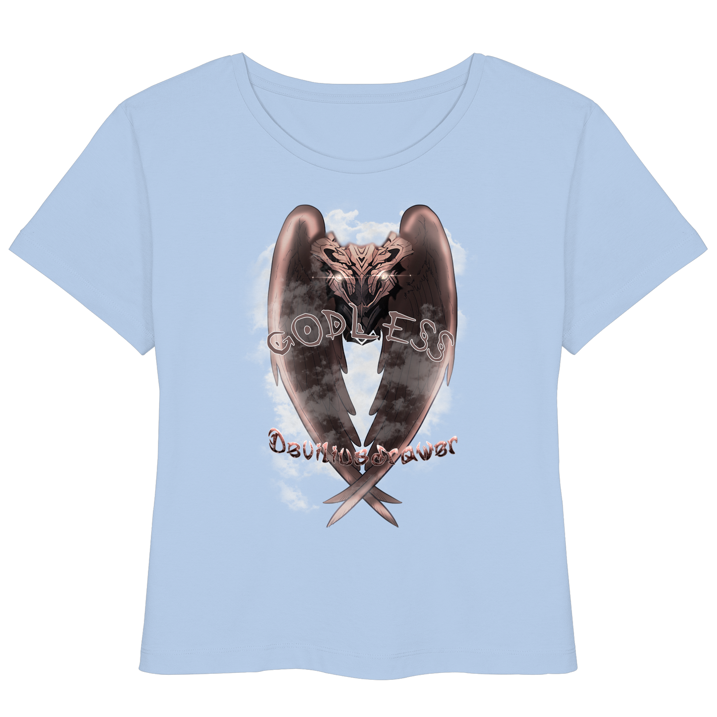 Deviliusdrawer Godless Owl - Womens Organic Lightweight T-Shirt