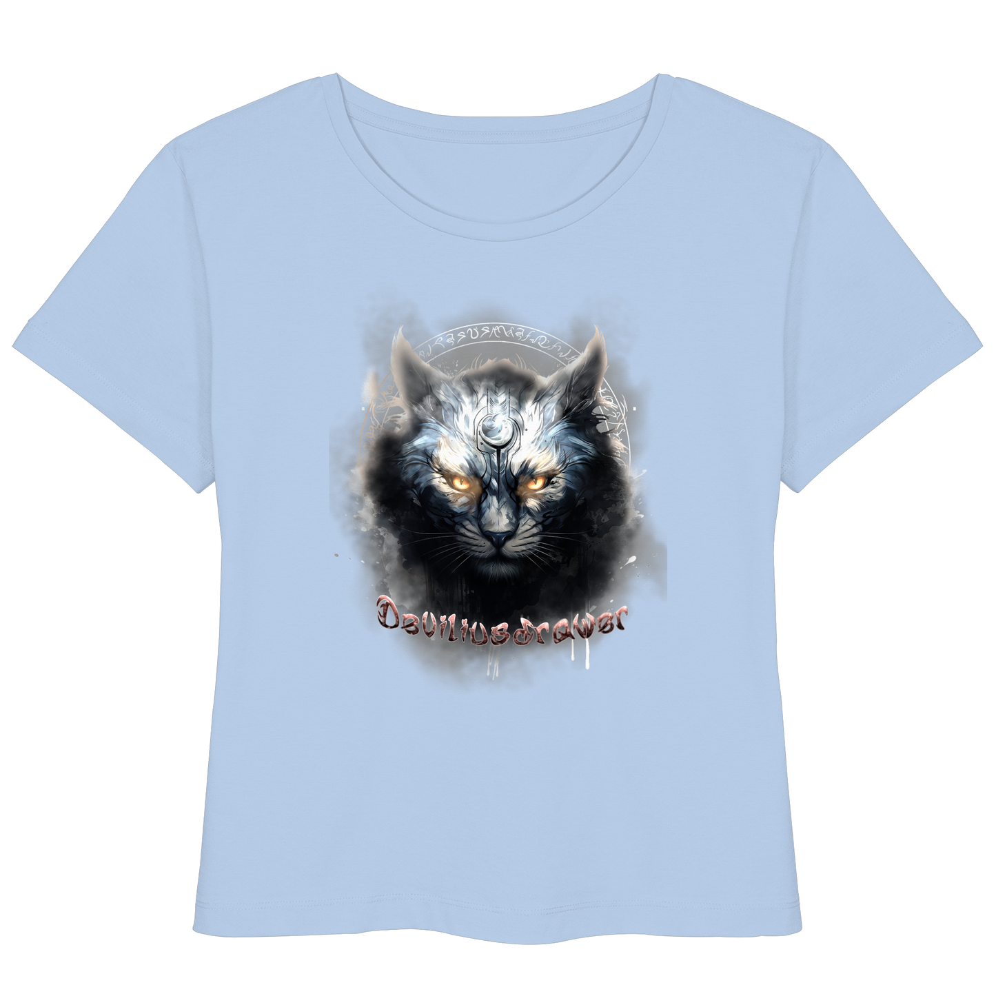 Deviliusdrawer Mysthic Cat - Womens Organic Lightweight T-Shirt