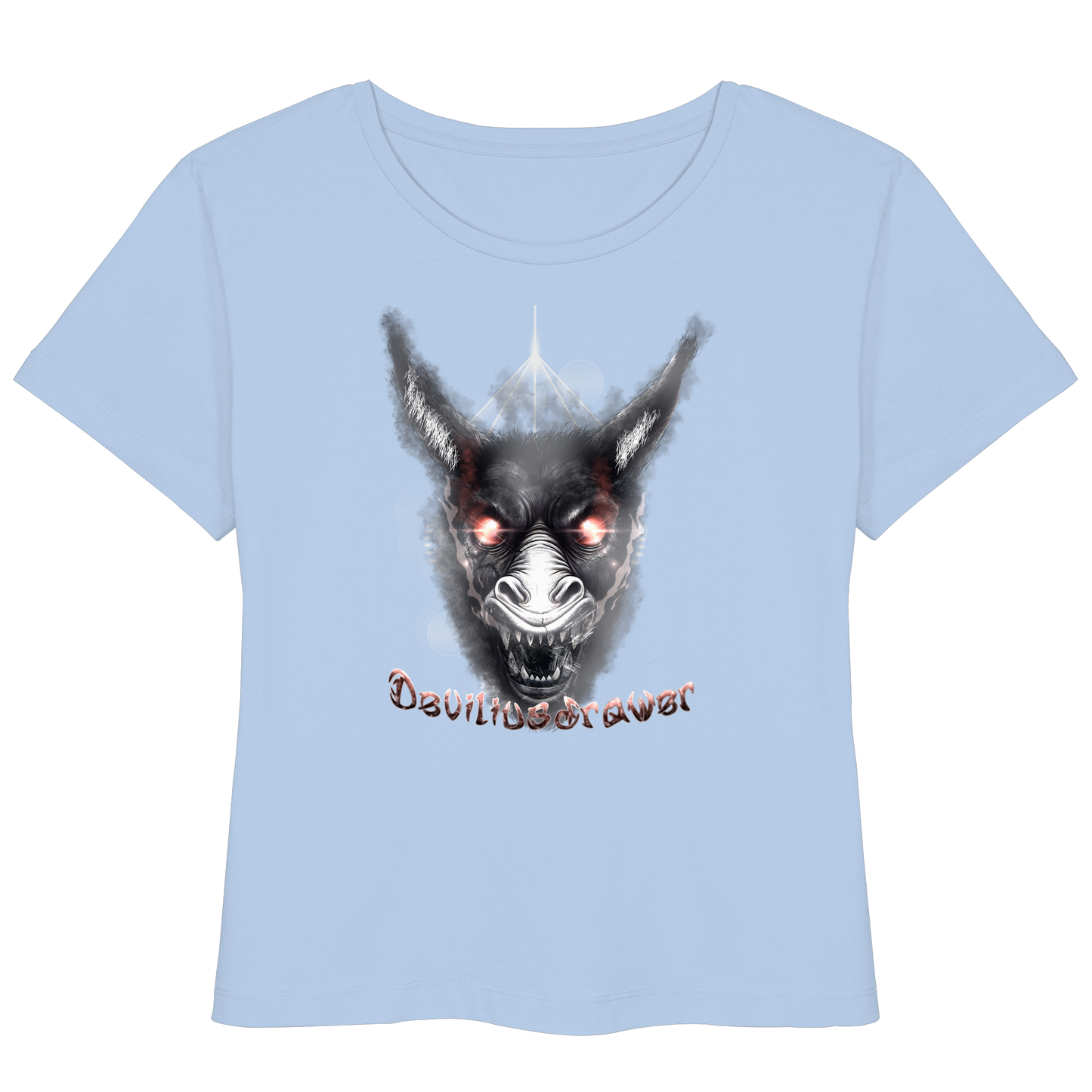 Deviliusdrawer Evil Donkey - Womens Organic Lightweight T-Shirt