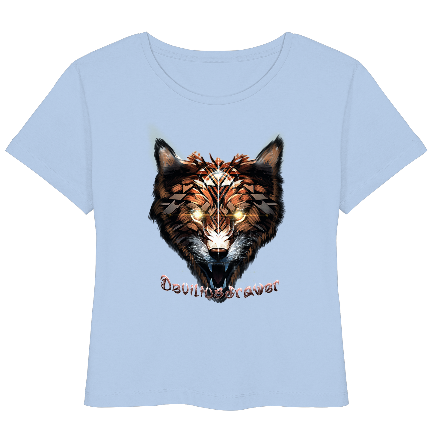 Deviliusdrawer Foxwolf - Womens Organic Lightweight T-Shirt