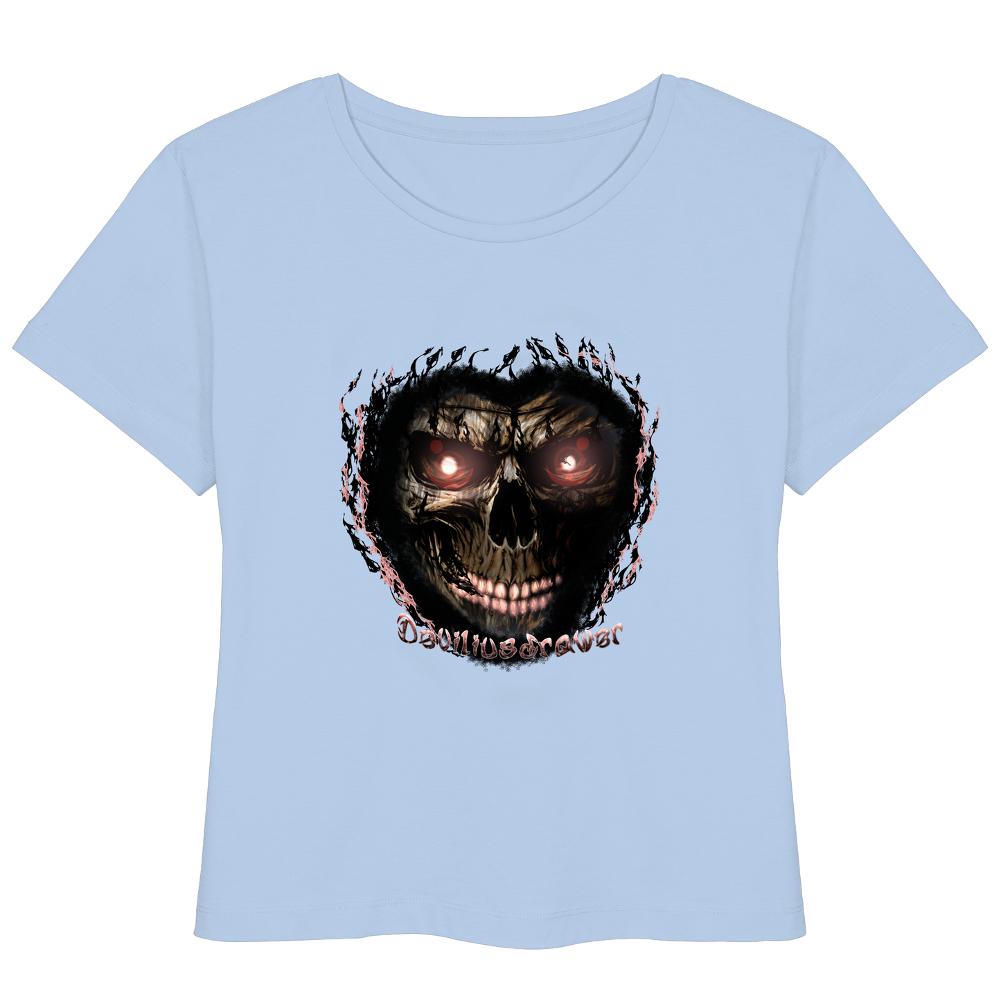 Deviliusdrawer Glow Skeleton - Womens Organic Lightweight T-Shirt