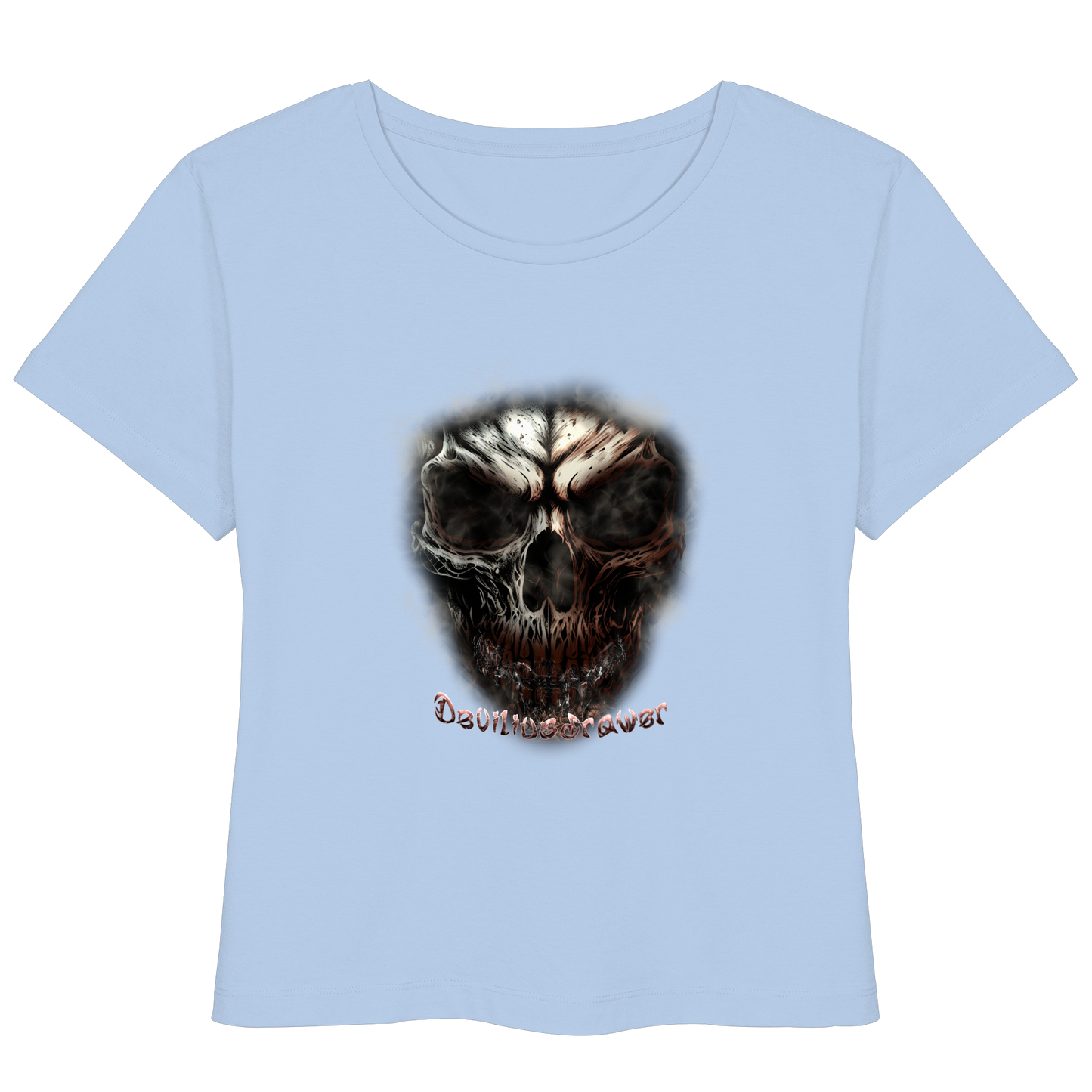 Deviliusdrawer Fire Skeleton - Womens Organic Lightweight T-Shirt