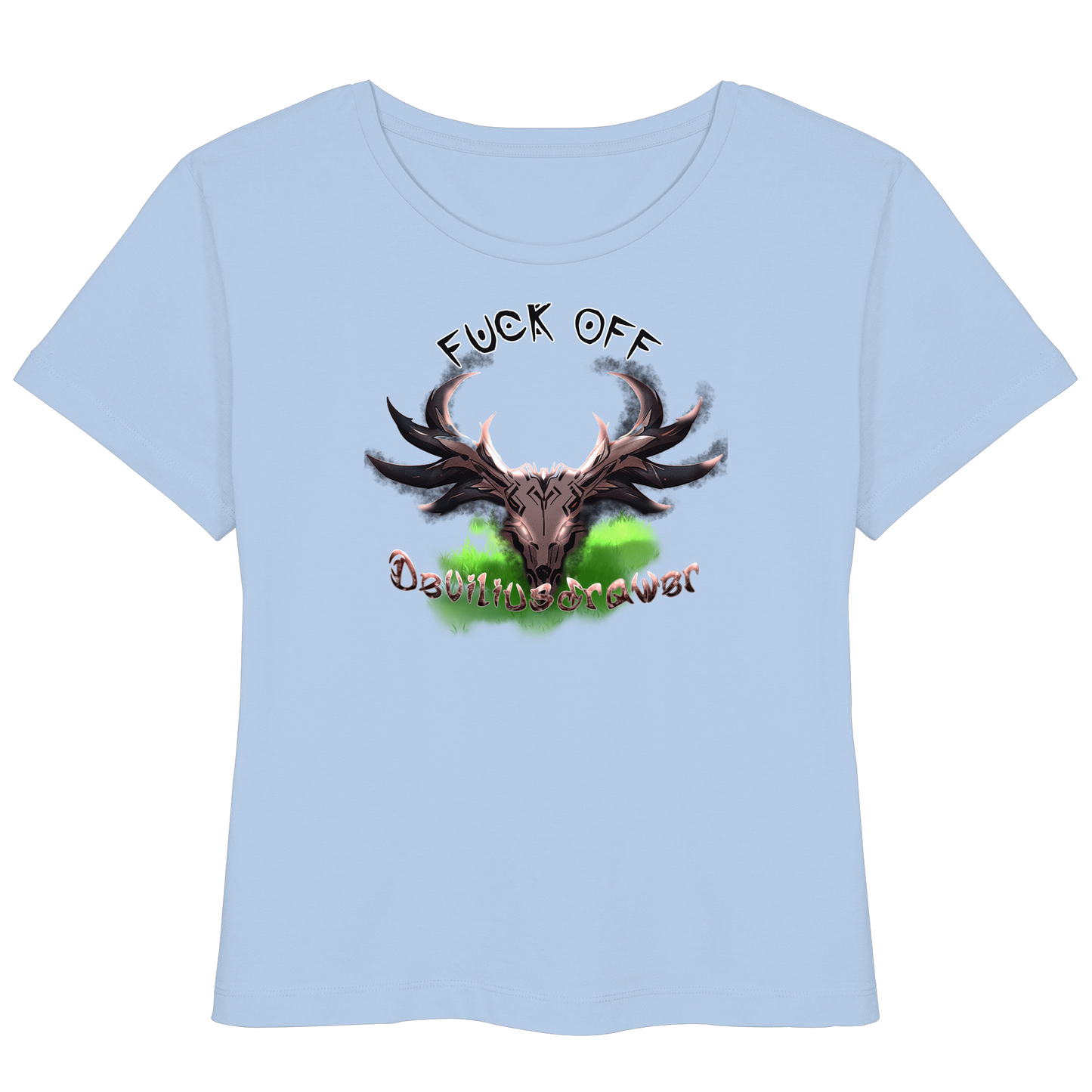Deviliusdrawer Bad Deer - Womens Organic Lightweight T-Shirt
