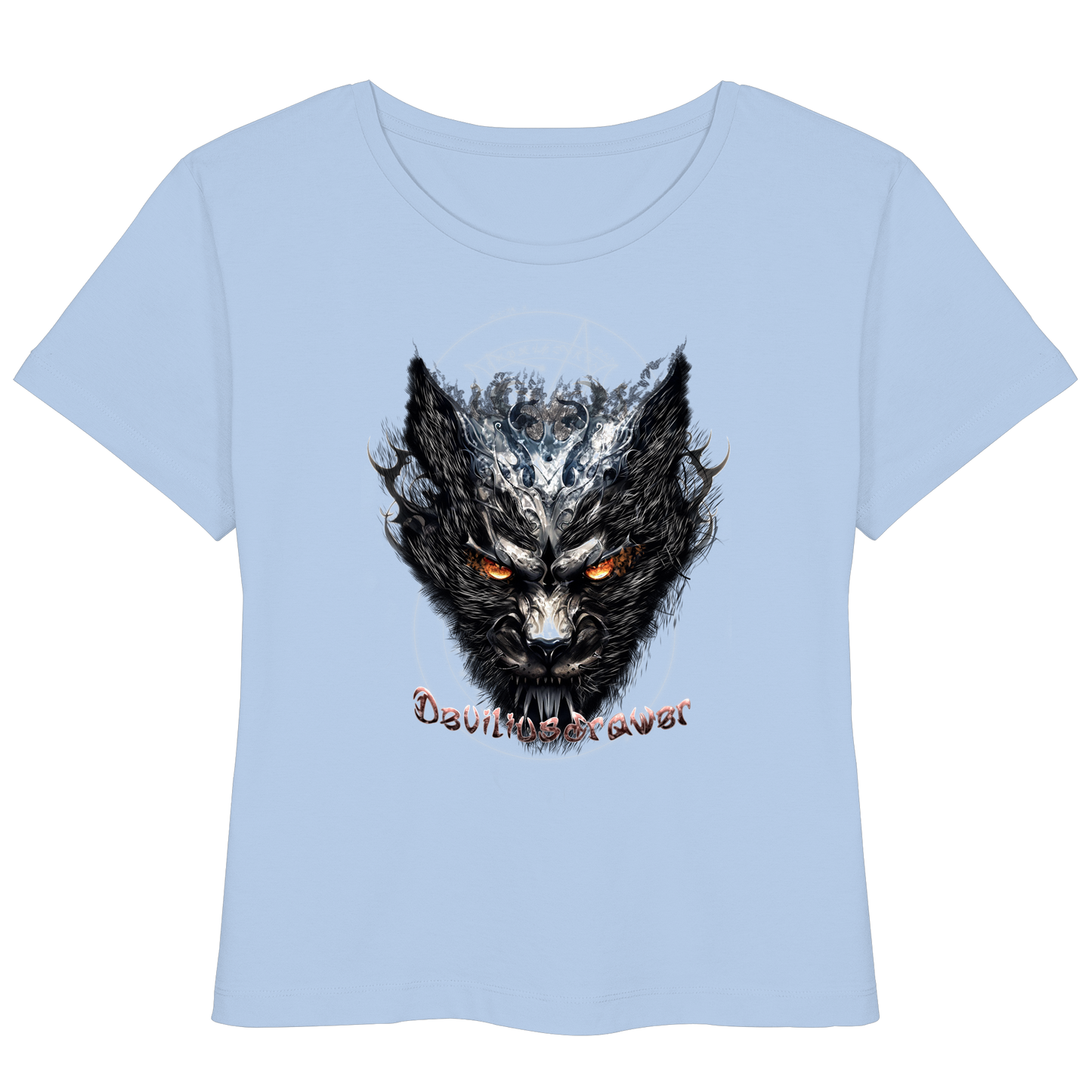 Deviliusdrawer Iron Cat - Womens Organic Lightweight T-Shirt