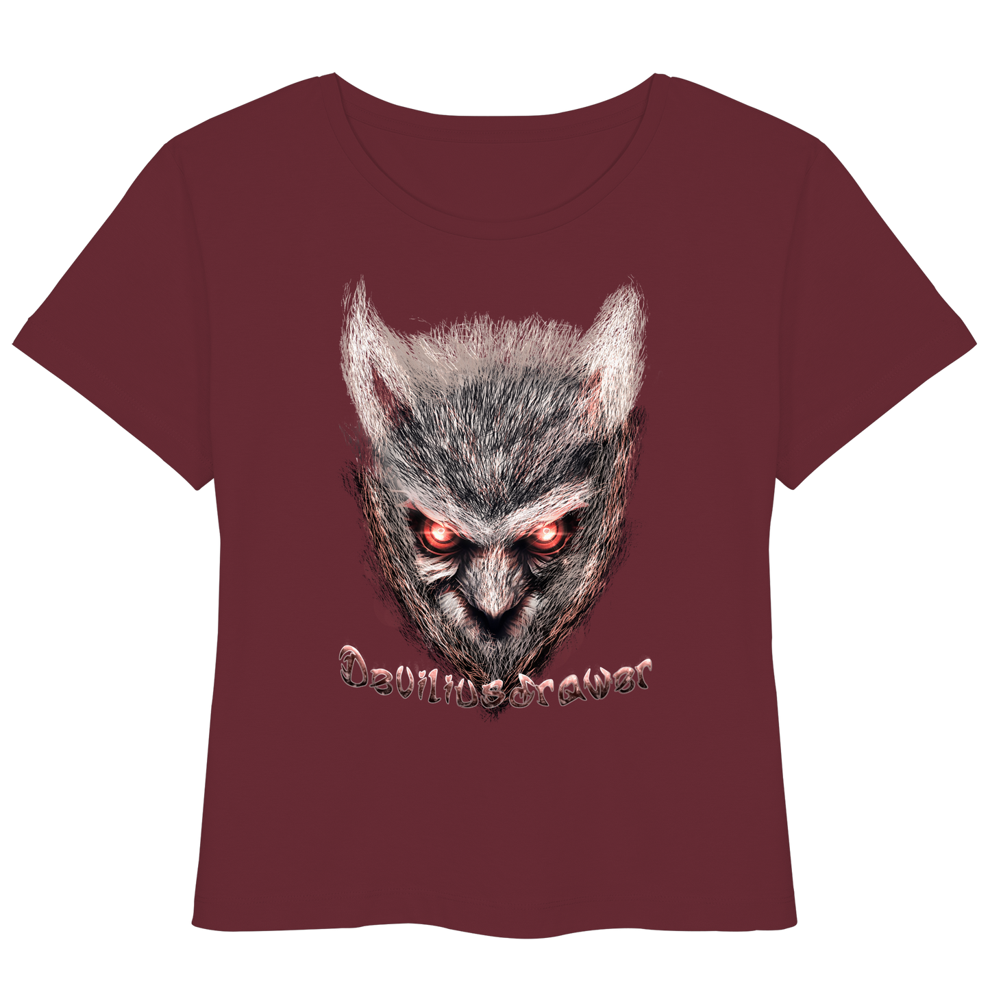 Deviliusdrawer Red Eyed Owl - Womens Organic Lightweight T-Shirt