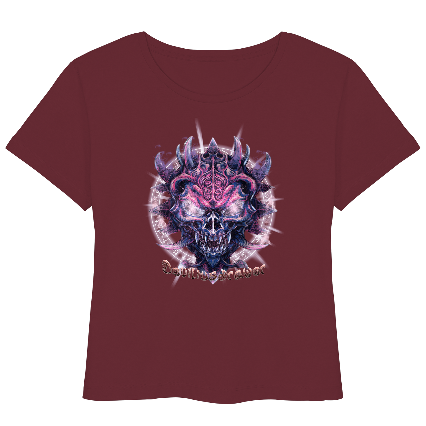 Deviliusdrawer Fire Demon - Womens Organic Lightweight T-Shirt