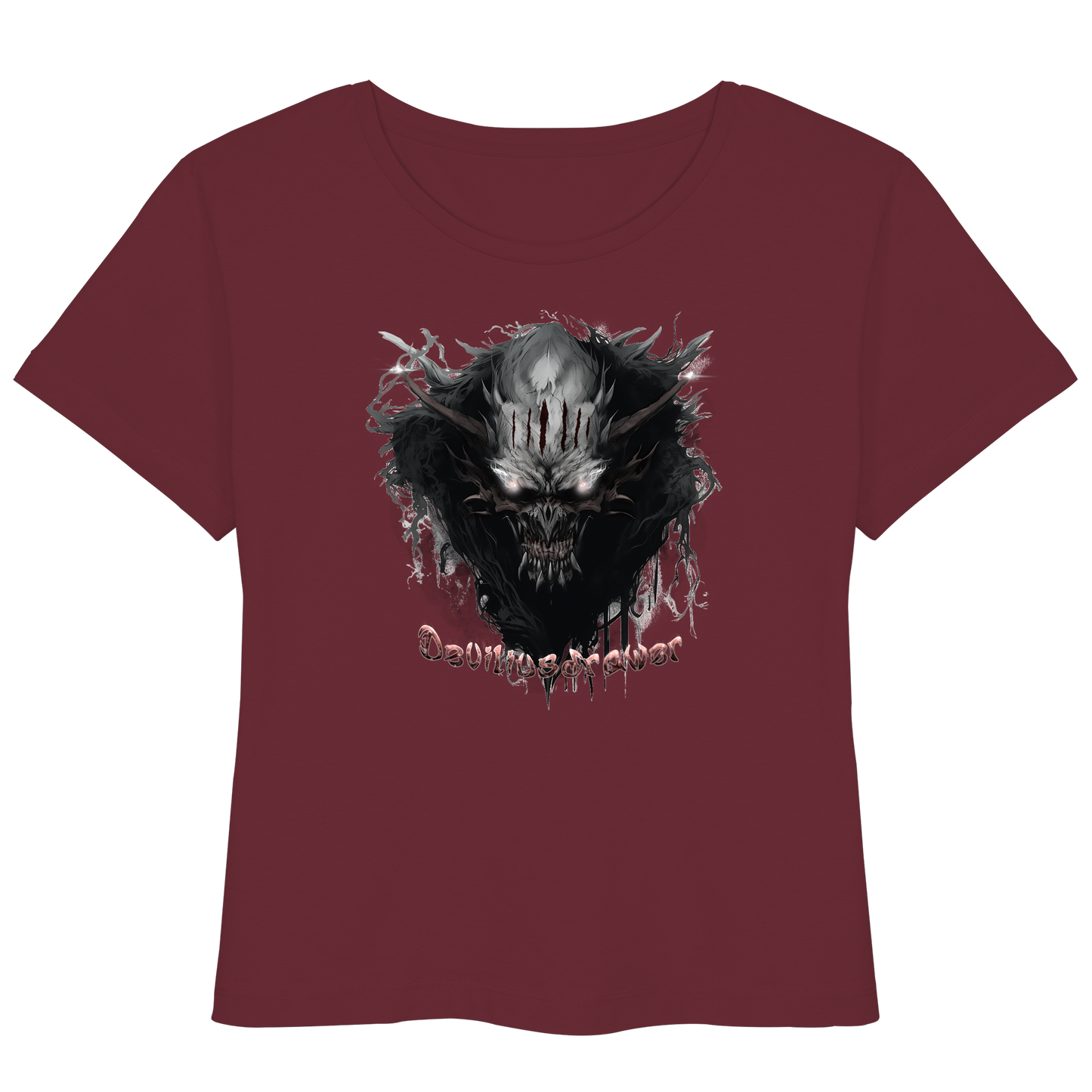 Deviliusdrawer Dark Smoke Demon - Womens Organic Lightweight T-Shirt