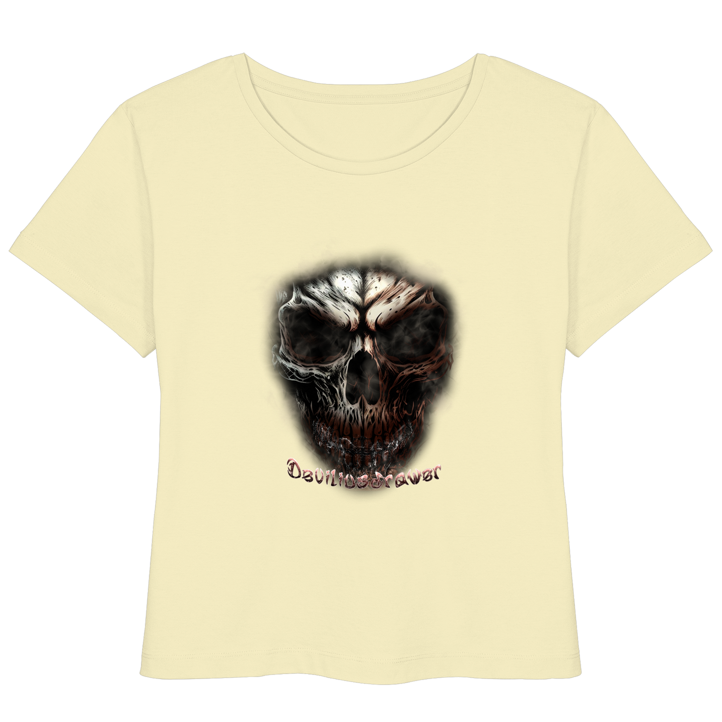 Deviliusdrawer Fire Skeleton - Womens Organic Lightweight T-Shirt