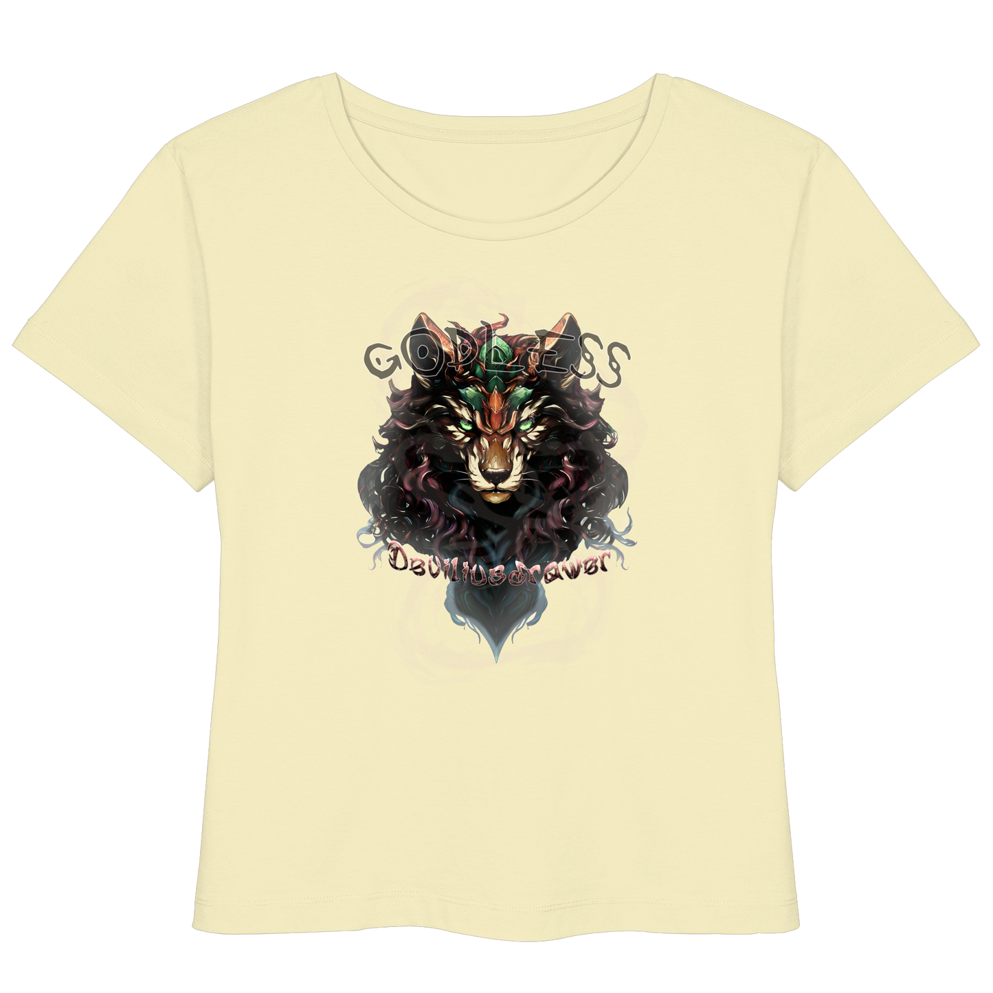 Deviliusdrawer Godless Wolf - Womens Organic Lightweight T-Shirt