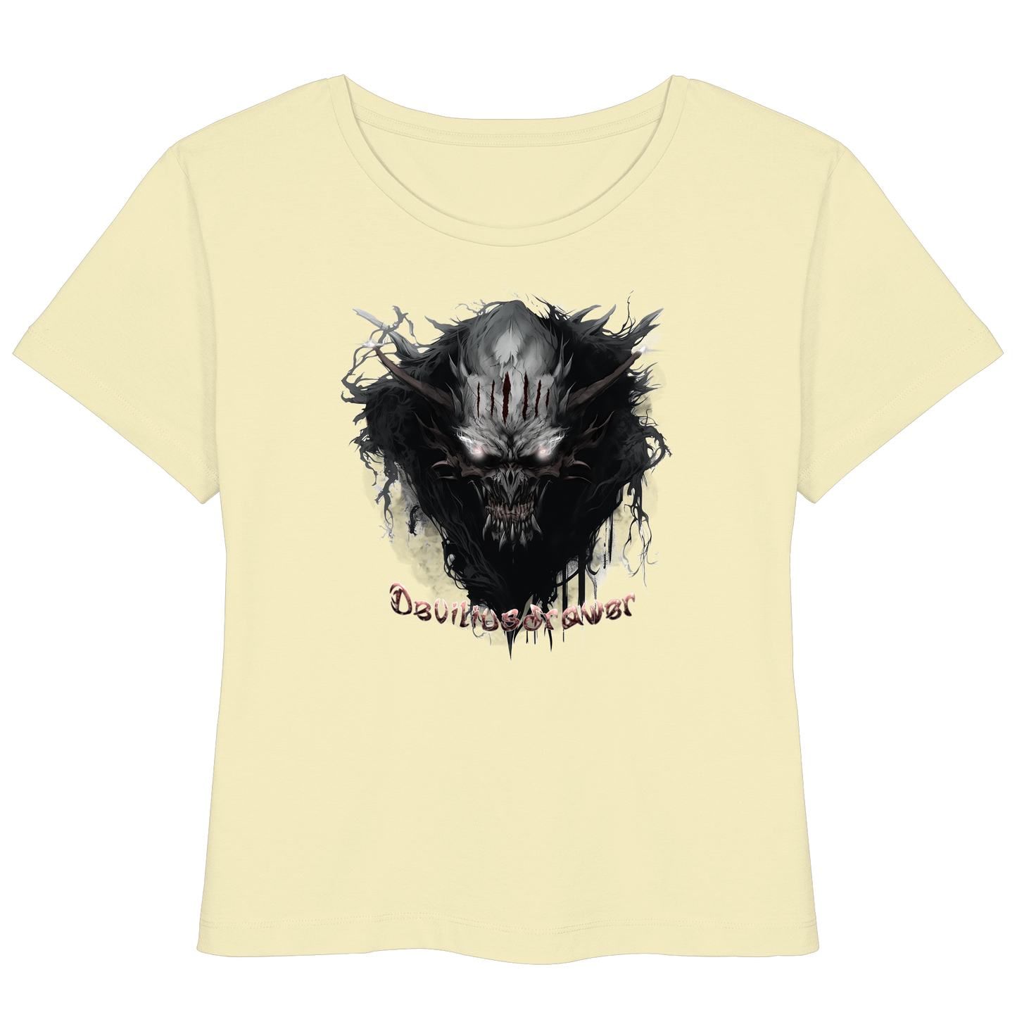 Deviliusdrawer Dark Smoke Demon - Womens Organic Lightweight T-Shirt