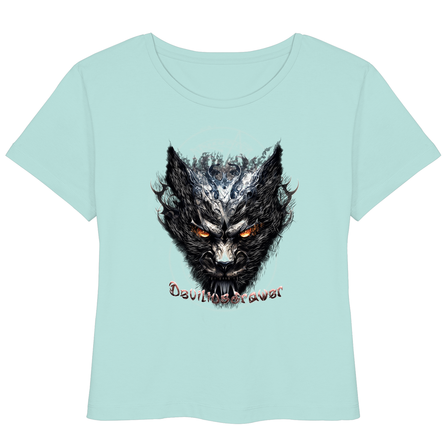 Deviliusdrawer Iron Cat - Womens Organic Lightweight T-Shirt