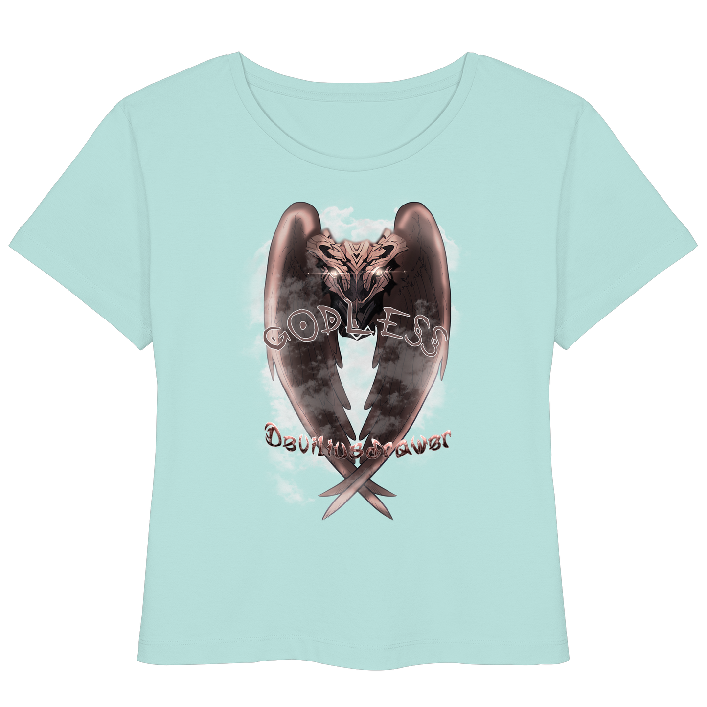 Deviliusdrawer Godless Owl - Womens Organic Lightweight T-Shirt