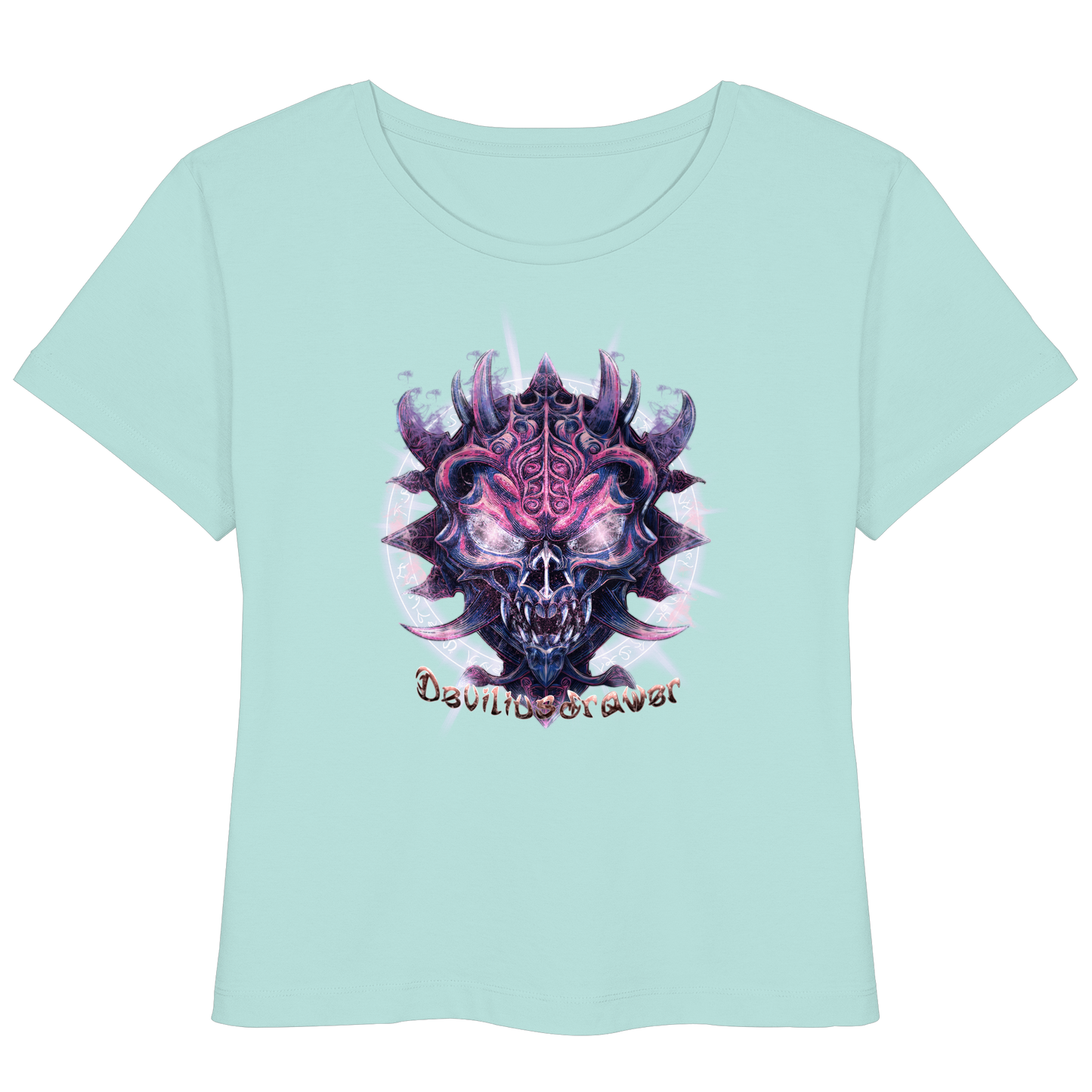 Deviliusdrawer Fire Demon - Womens Organic Lightweight T-Shirt