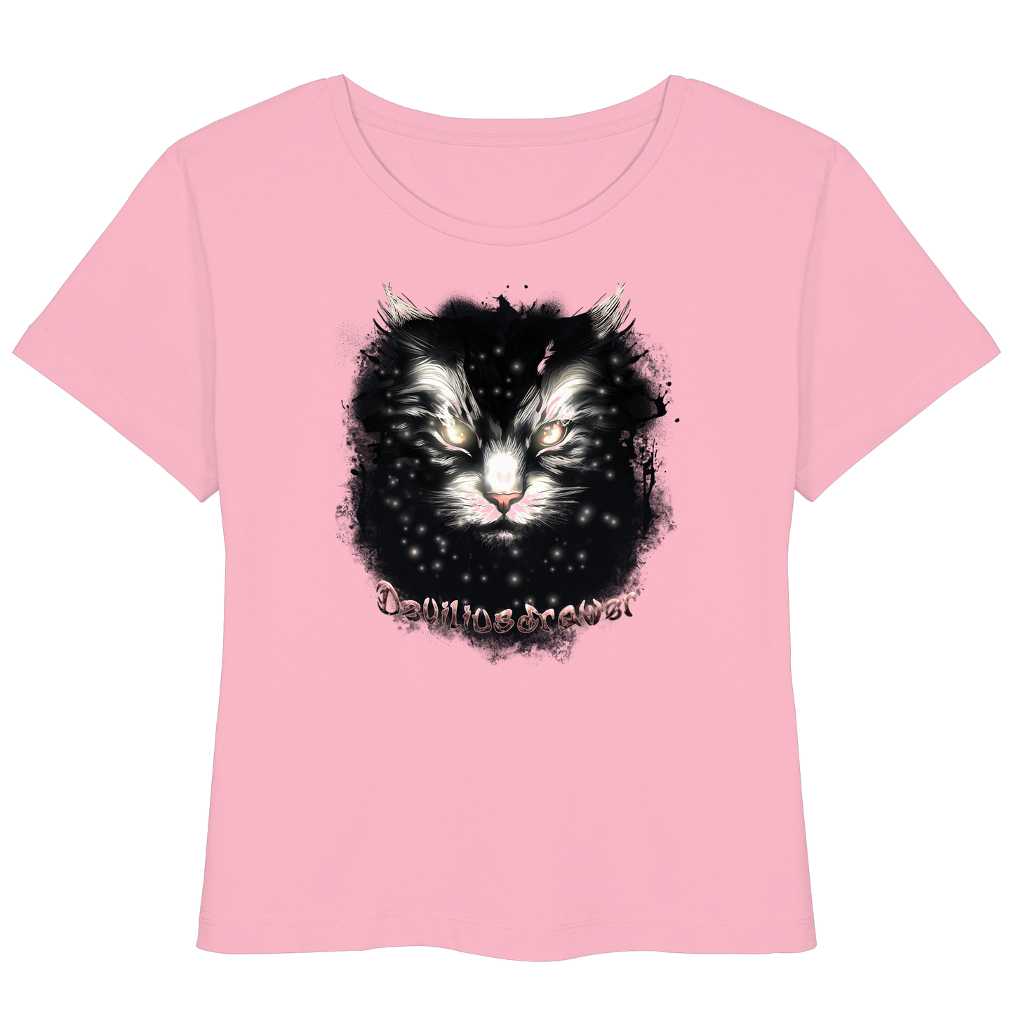Deviliusdrawer Star Cat - Womens Organic Lightweight T-Shirt