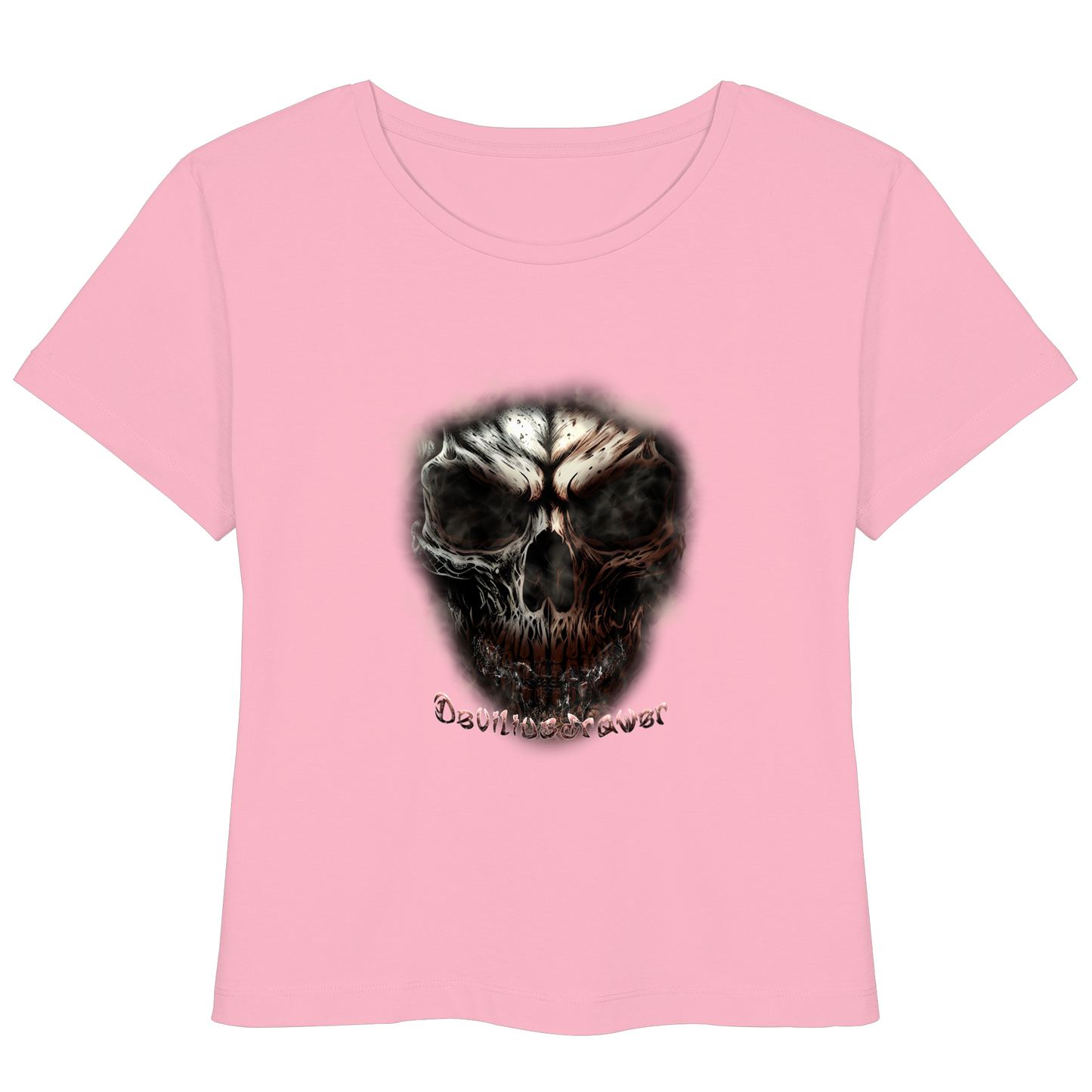 Deviliusdrawer Fire Skeleton - Womens Organic Lightweight T-Shirt