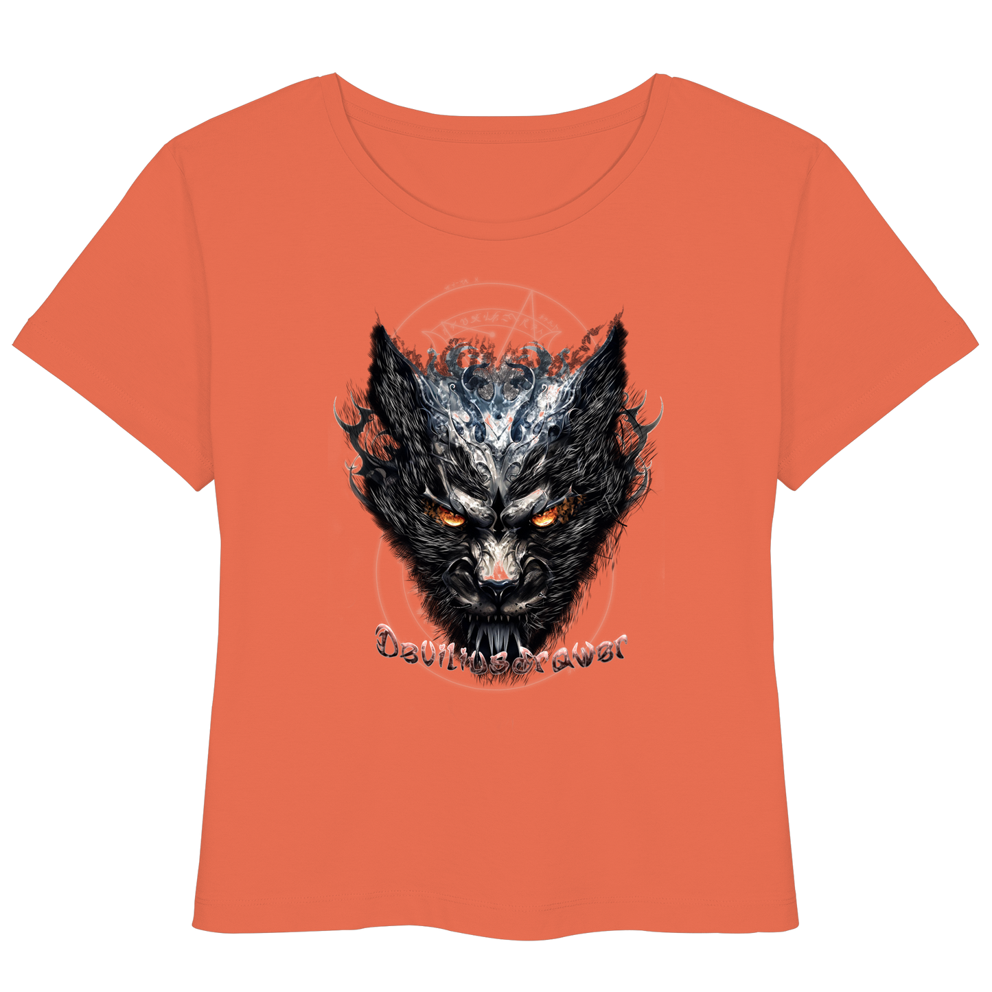 Deviliusdrawer Iron Cat - Womens Organic Lightweight T-Shirt