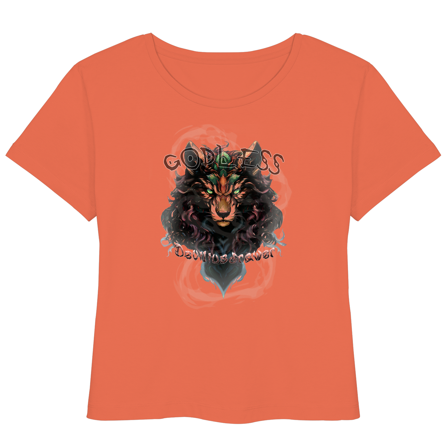 Deviliusdrawer Godless Wolf - Womens Organic Lightweight T-Shirt