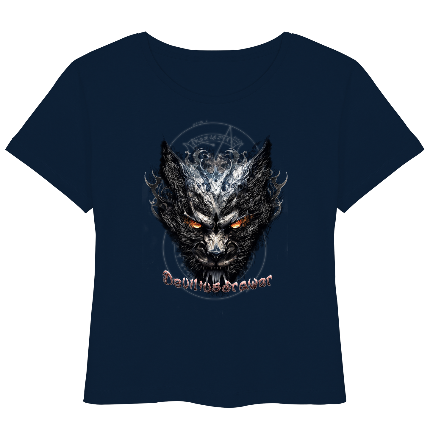 Deviliusdrawer Iron Cat - Womens Organic Lightweight T-Shirt