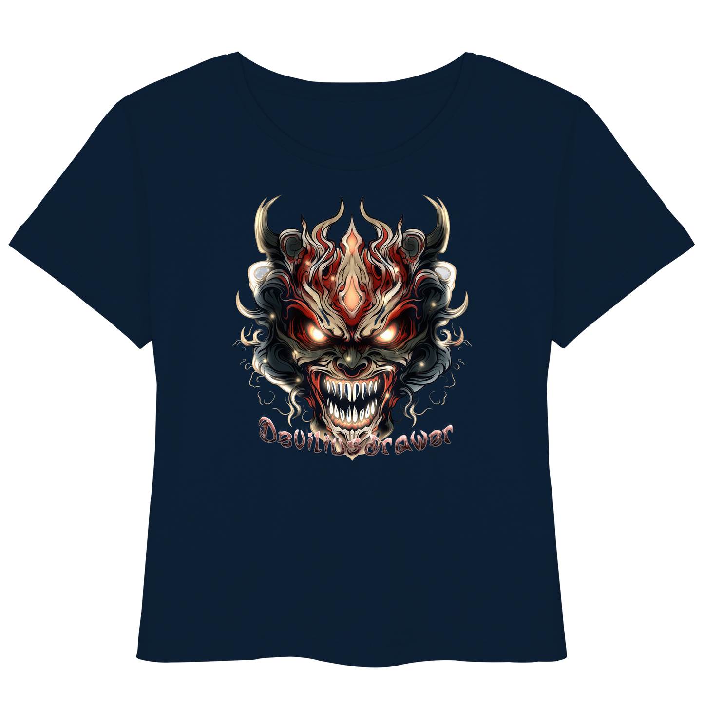 Deviliusdrawer Evil Vamp Mask - Womens Organic Lightweight T-Shirt