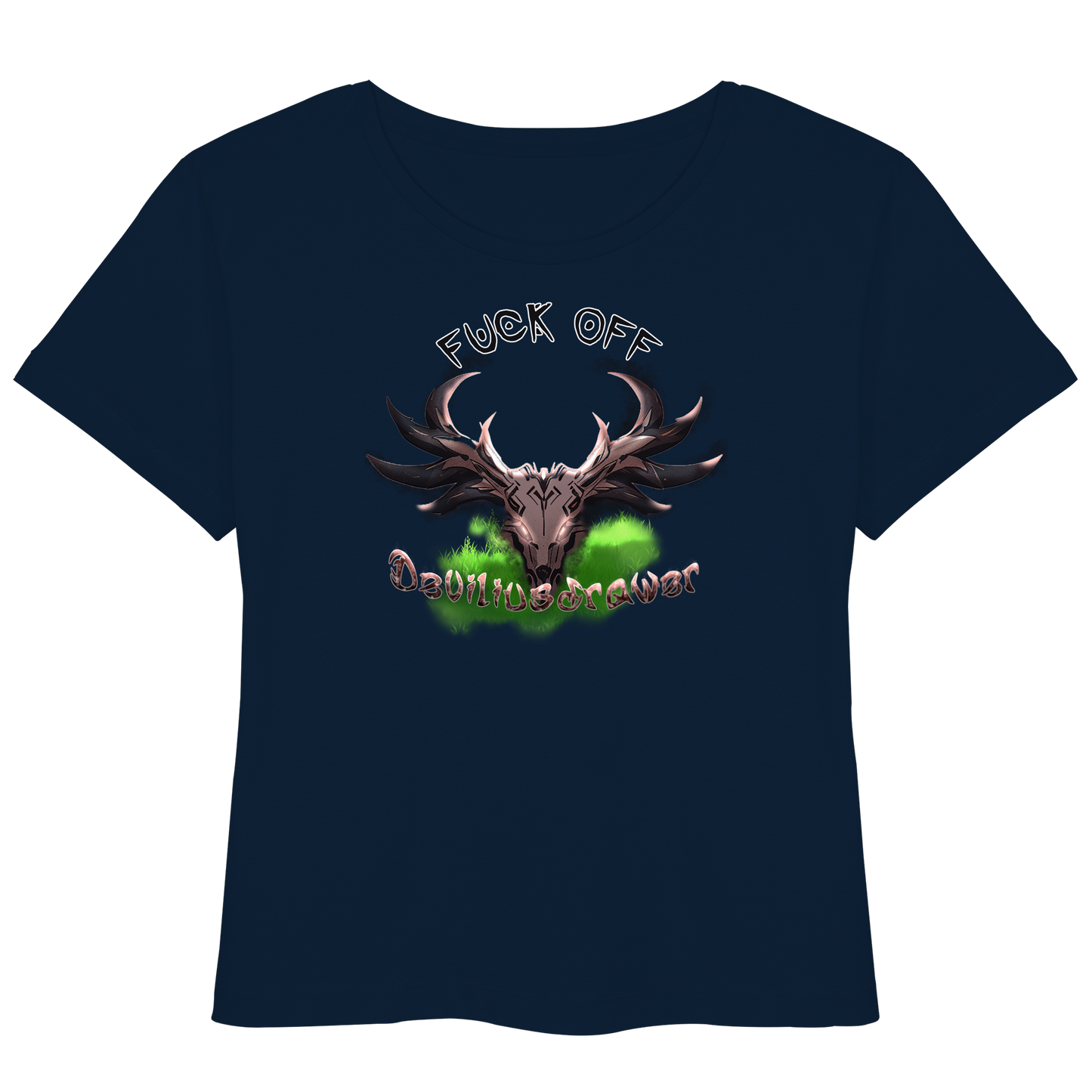 Deviliusdrawer Bad Deer - Womens Organic Lightweight T-Shirt