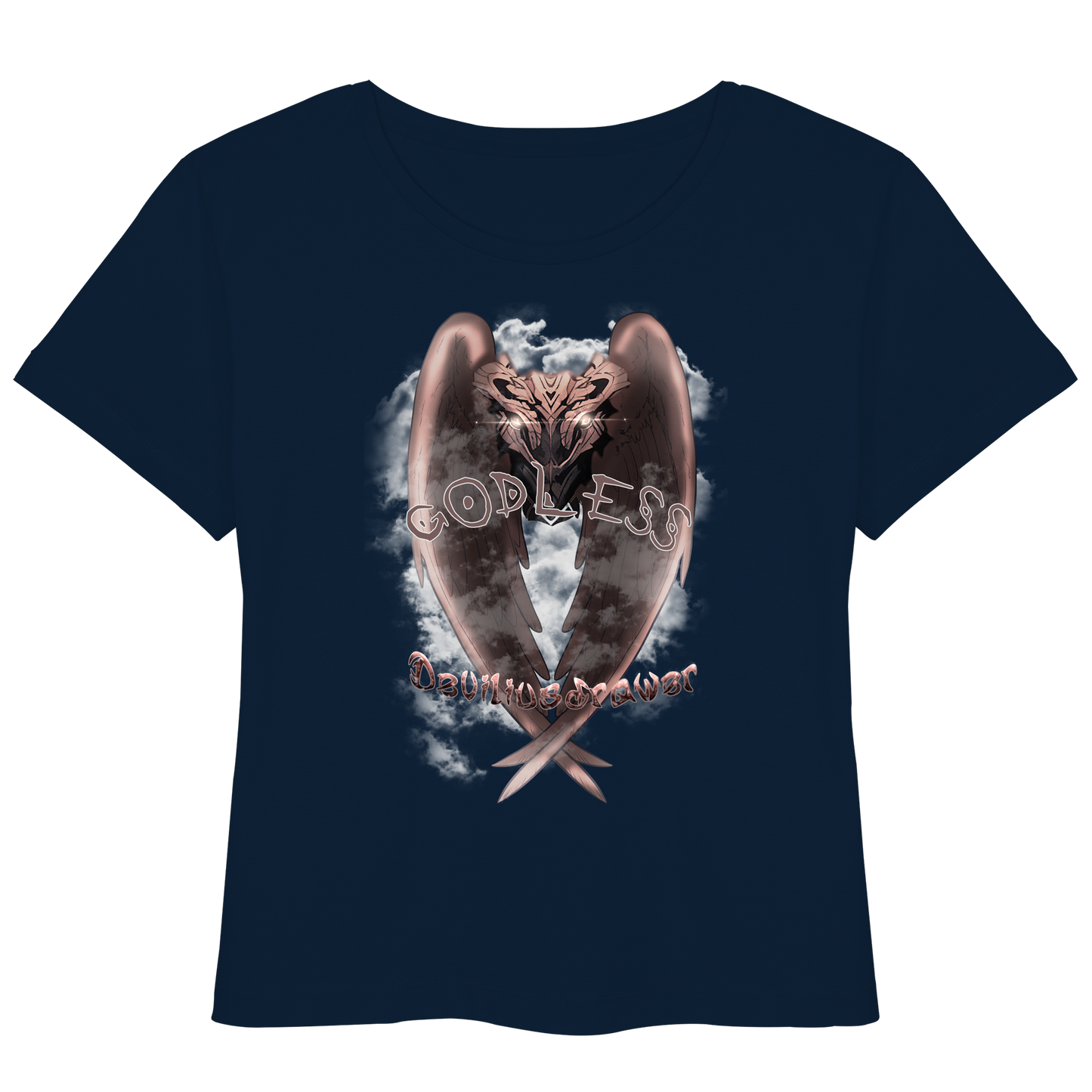 Deviliusdrawer Godless Owl - Womens Organic Lightweight T-Shirt
