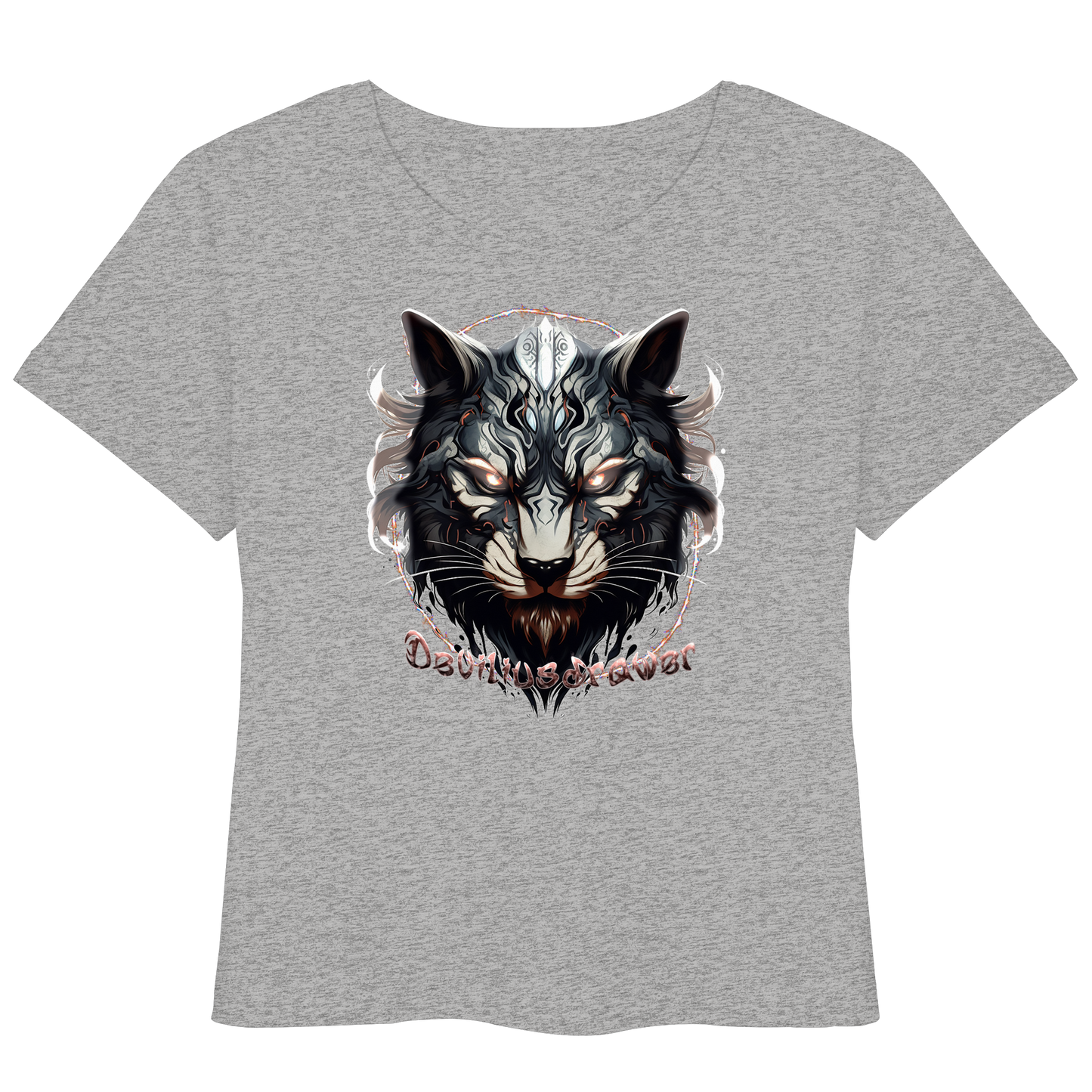 Deviliusdrawer Wolfcat - Womens Organic Lightweight T-Shirt