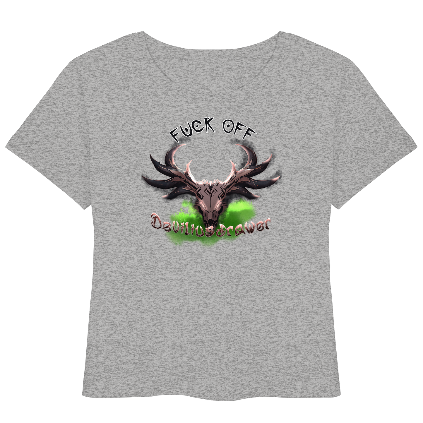 Deviliusdrawer Bad Deer - Womens Organic Lightweight T-Shirt