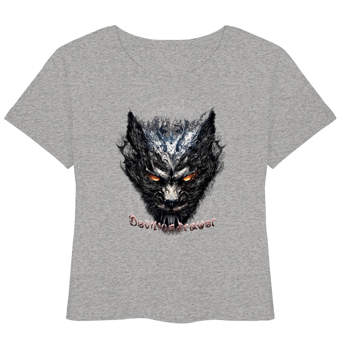 Deviliusdrawer Iron Cat - Womens Organic Lightweight T-Shirt