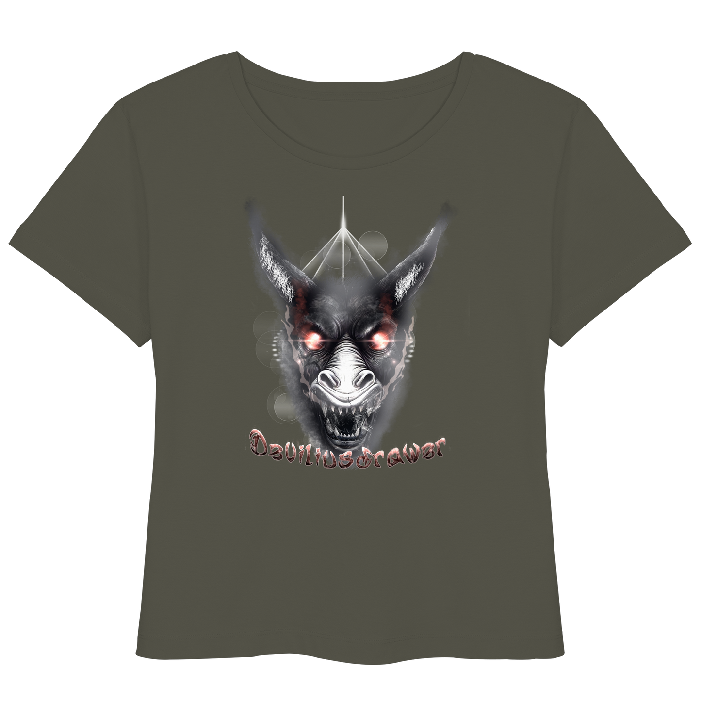 Deviliusdrawer Evil Donkey - Womens Organic Lightweight T-Shirt