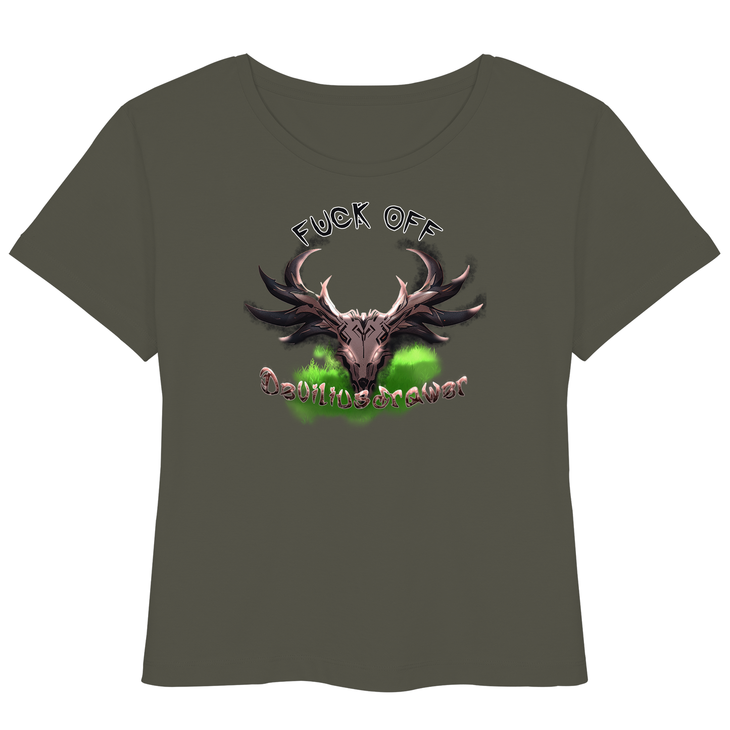 Deviliusdrawer Bad Deer - Womens Organic Lightweight T-Shirt