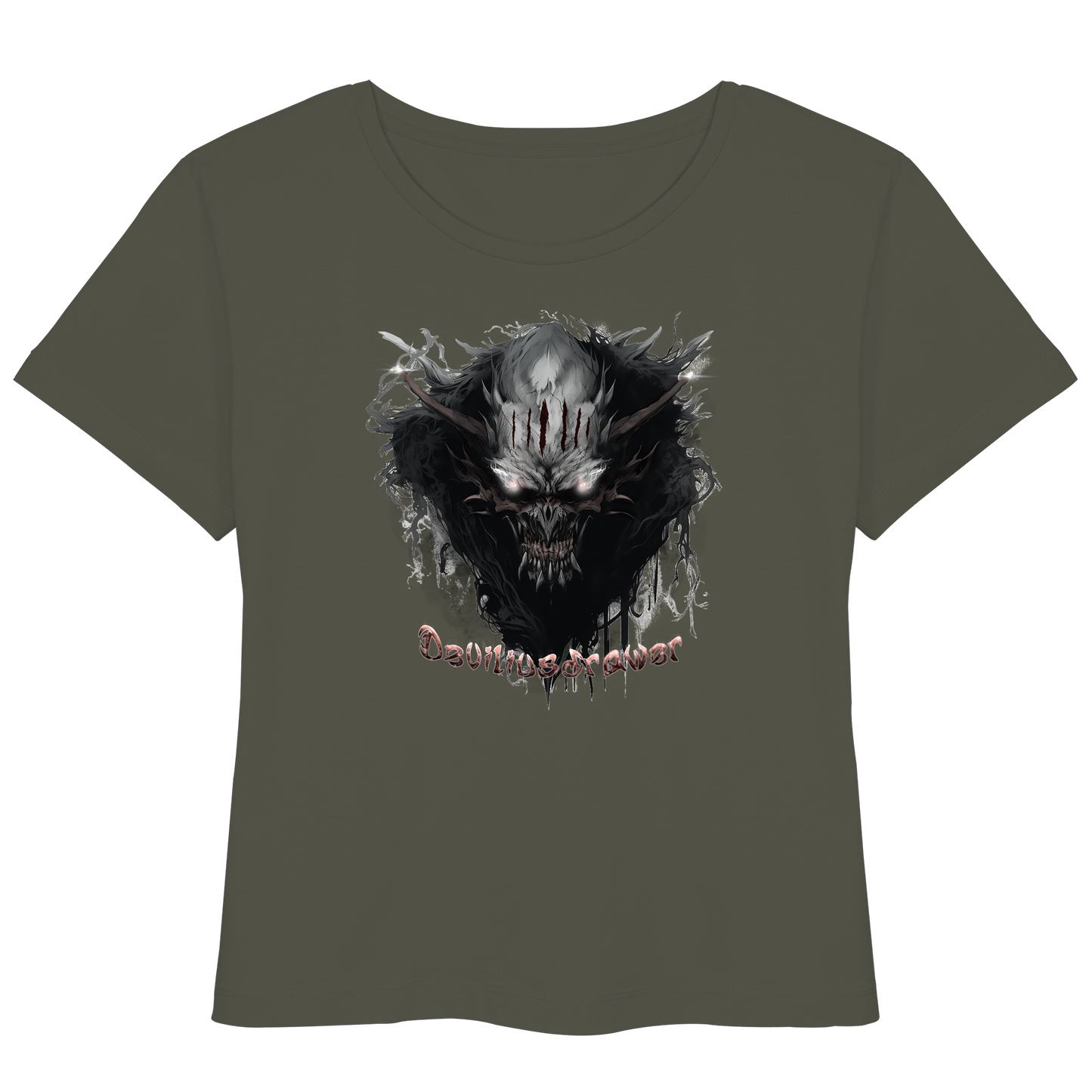Deviliusdrawer Dark Smoke Demon - Womens Organic Lightweight T-Shirt