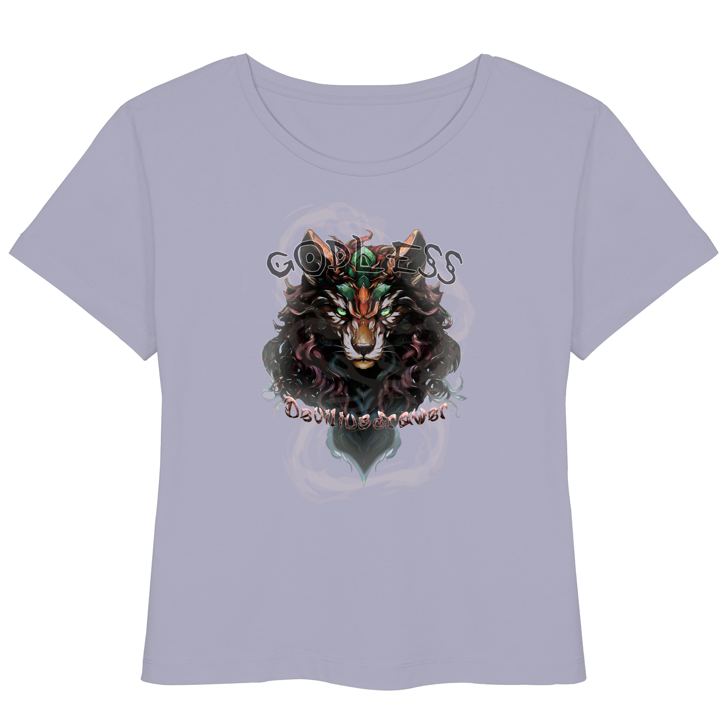 Deviliusdrawer Godless Wolf - Womens Organic Lightweight T-Shirt