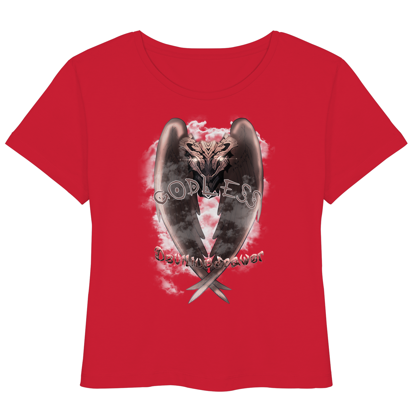 Deviliusdrawer Godless Owl - Womens Organic Lightweight T-Shirt