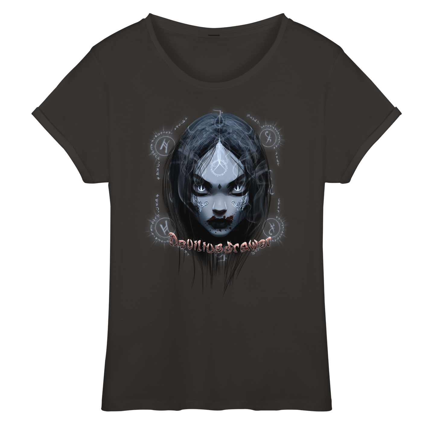 Deviliusdrawer Vampiric Elf - Womens Roll-Up T-Shirt