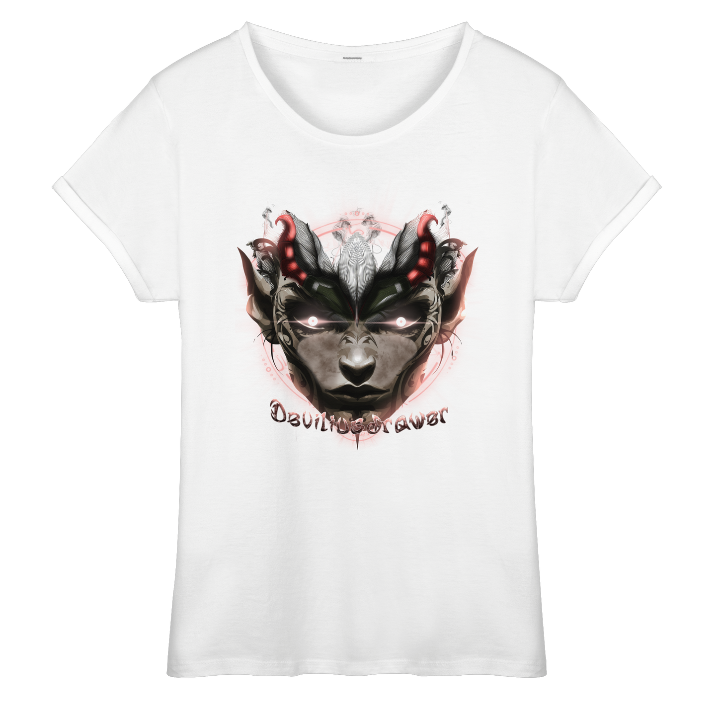 Deviliusdrawer Devils Elf - Womens Roll-Up T-Shirt