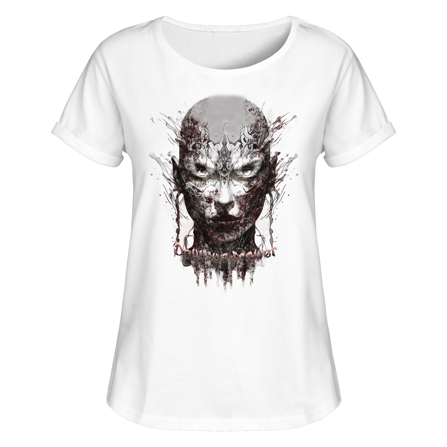 Deviliusdrawer Mechanic Girl - Womens Roll-Up T-Shirt
