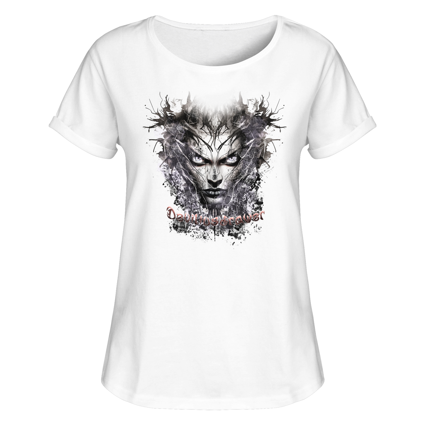 Deviliusdrawer Nature Druid - Womens Roll-Up T-Shirt