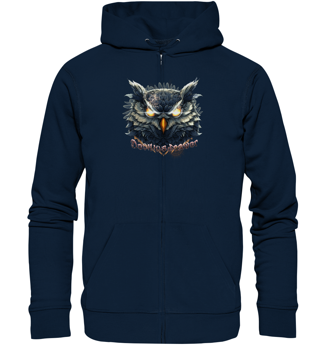 Deviliusdrawer Dark Fire Owl - Zipper