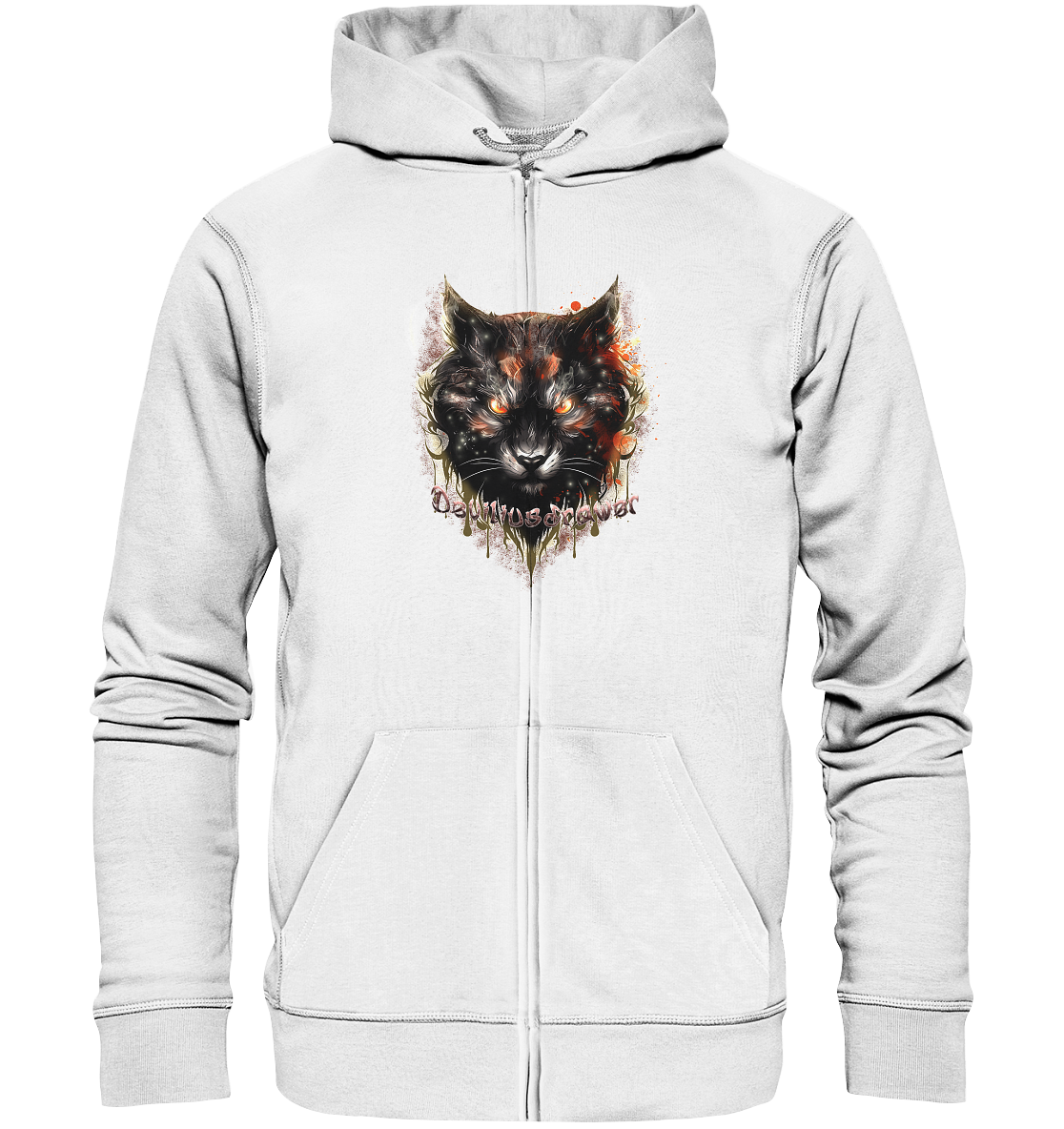Deviliusdrawer Red Devil Cat - Zipper